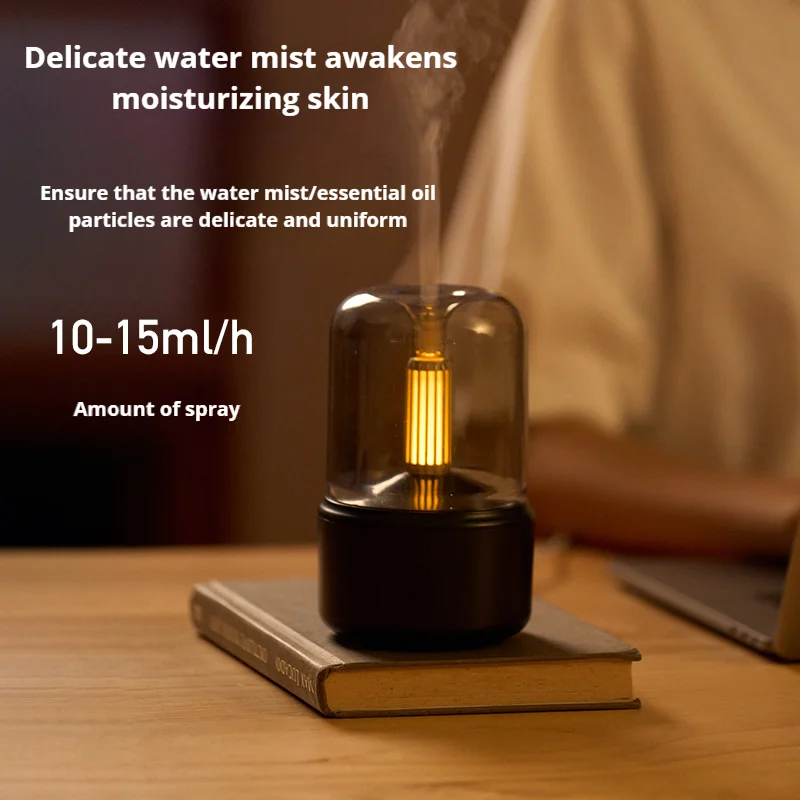 Simulation candlelight aromatherapy machine, household aromatherapy essential oil ultrasonic atomization aromatherapy machine