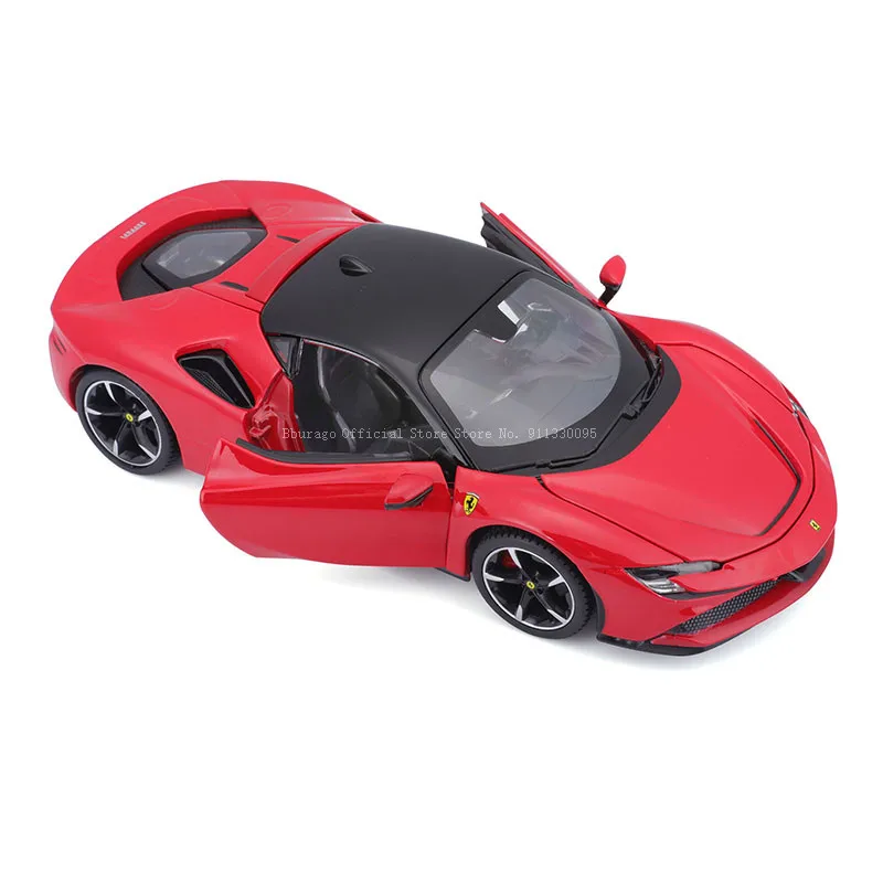Bburago 1:24 Scale Ferrari SF90 STRADALE Alloy Luxury Vehicle Diecast Cars Model Toy Collection Gift