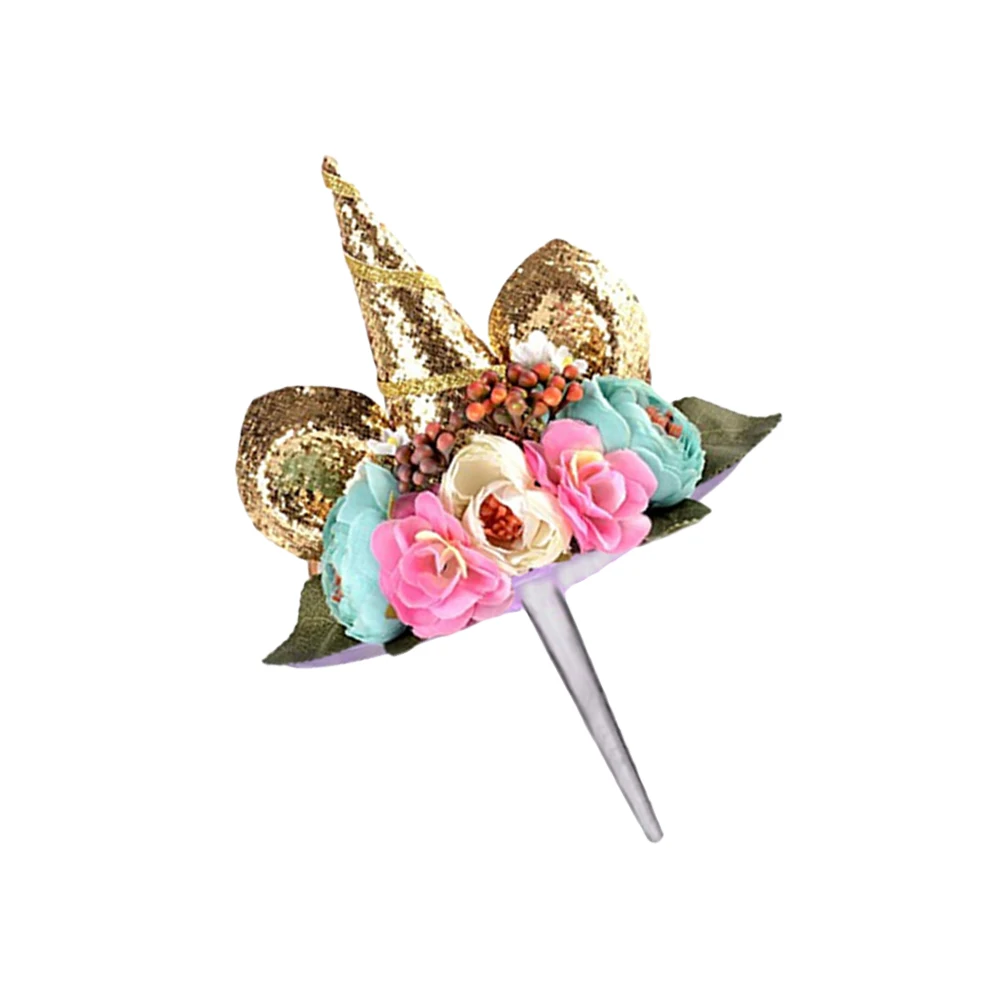 

Unicorn Picks Cloth Decor Birthday Unicorn Cake Topper Party Supplies Dessert Scenes Kids Themes Cake Decorations