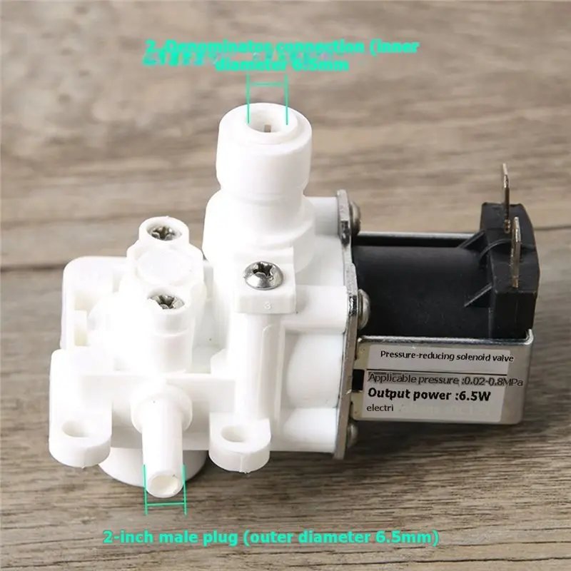 Y42A-High Conductivity DC 12V Electric Solenoid Purifier Valve 1Pc Normally Closed Connect Valve