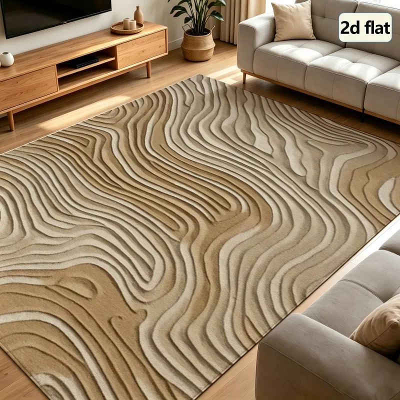 1 Piece of Wood-Grain Carpet, Soft and Comfortable, Easy to Maintain, Machine Washable, Indoor Rug, Suitable for under Dining Tables, Farmhouses, Living Rooms, Bedrooms, Dining Rooms, Entryways, Offices, and Home Decor.