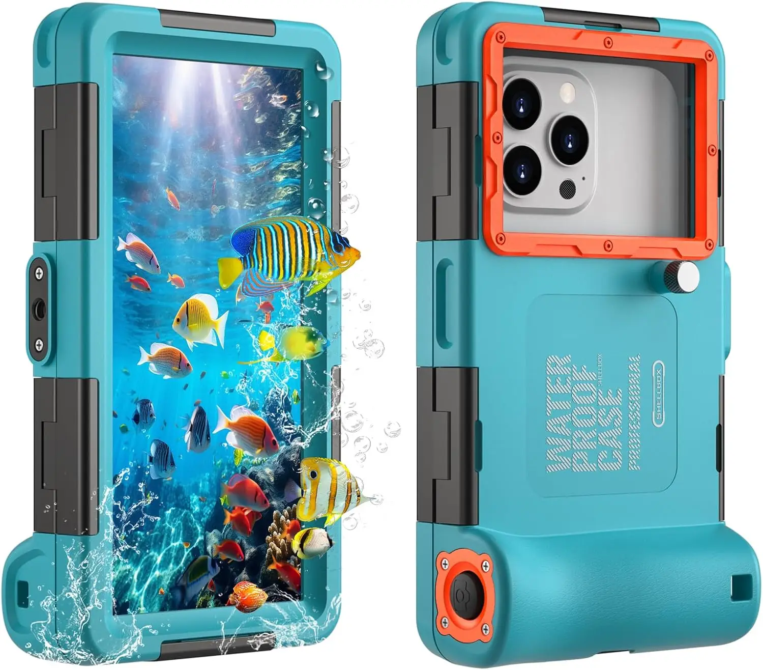 

Waterproof Phone Case for Snorkeling & Diving, 50ft/15M Protection for iPhone 17-7 Pro/Max/Mini, Galaxy S10-S25 Plus/Ultra