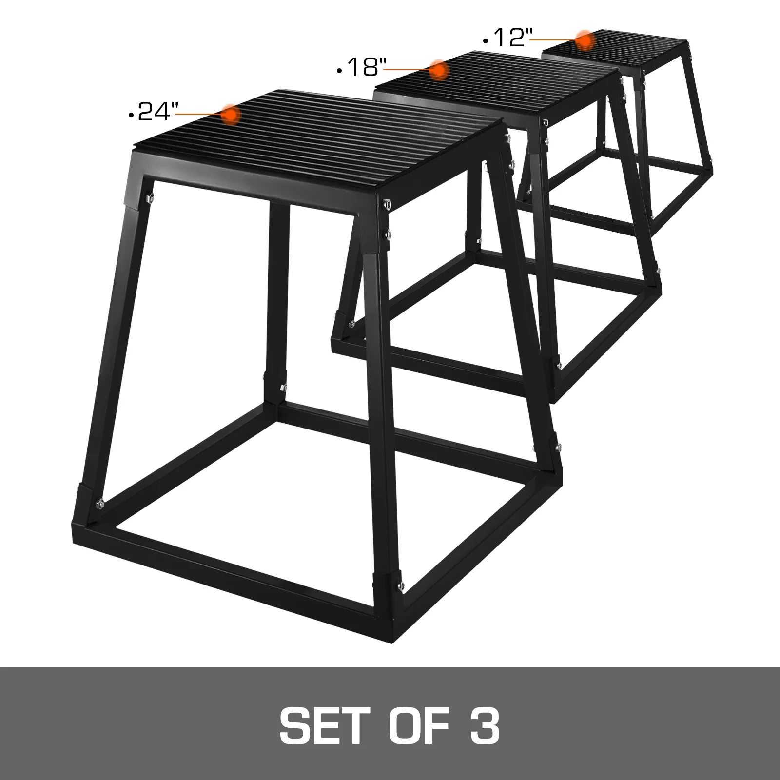 VEVOR 12/18/24 "높이 Plyometric 플랫폼 상자 Plyometric 박스 점프 홈 체육관 조련사 컨디셔닝
