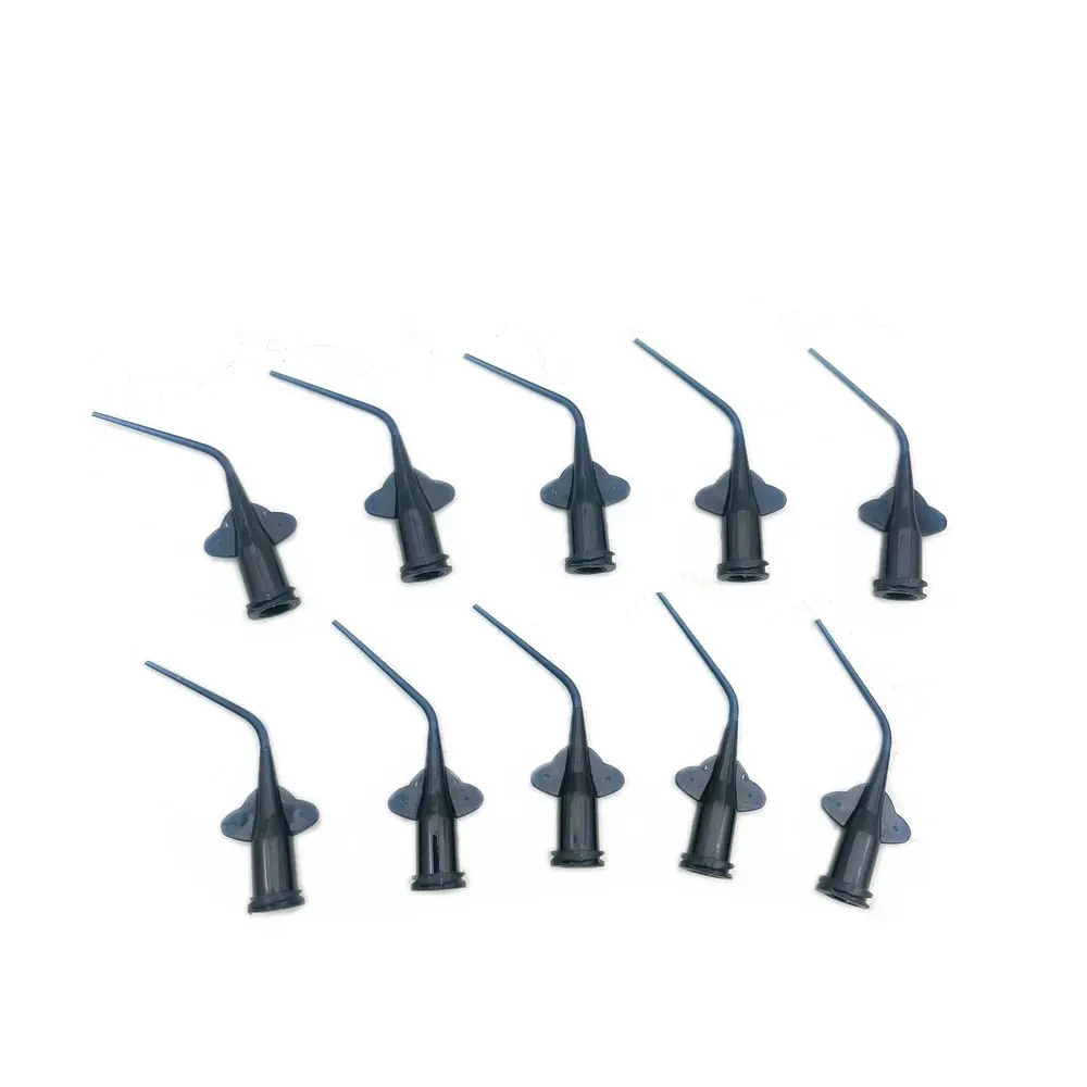 10pcs Disposable Rinse Tips for Irrigation Syringe Teeth Whitening Flexible Composite Resin Rinse Tip Endo Dental Tool