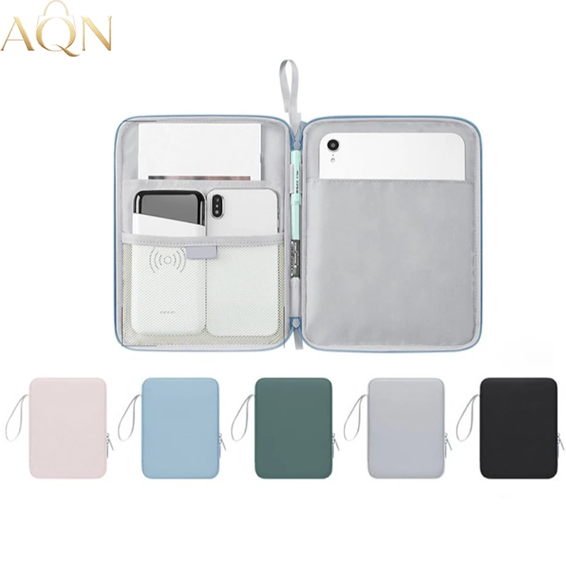 AQN Business Commuter Laptop Bag10.9-12.9 Inch Tablet Pouch Shockproof Multi Pockets Multifunctional Tablet Cases Bag Sleeve