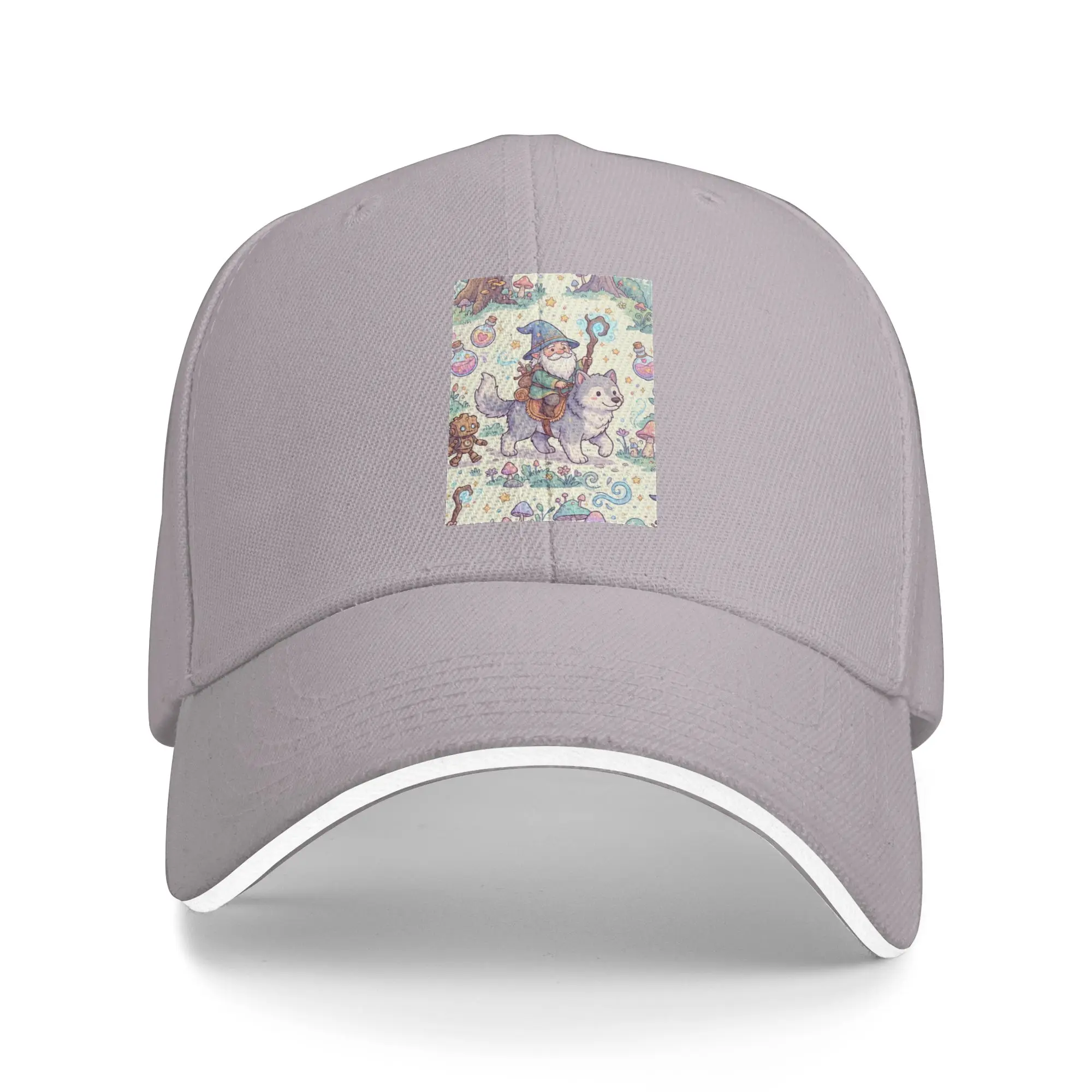 Hot Sale Forest Friends Fantasy RPG Pixel Art Seamless Pattern Baseball Cap  Windproof Hat Women's  Spring Outing Hat Women's