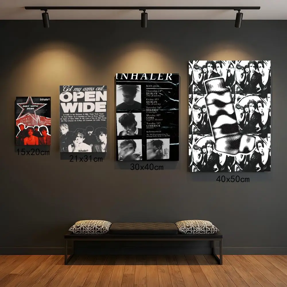 band I-Inhaler-R Poster Self Adhesive Wall Decor for Modern Home Cafe Office and Bar