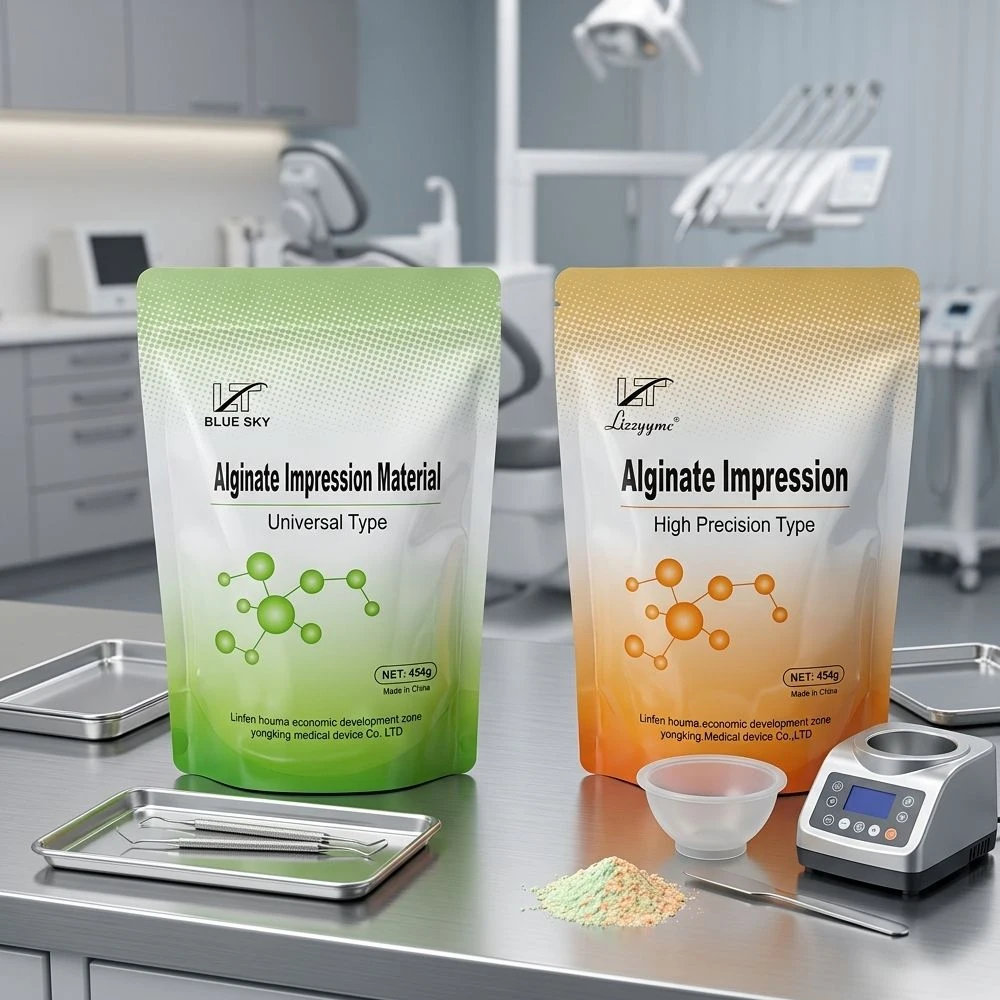 Universal Type Alginate Impression Materials with Restorative High Precision Dental Alginate Impression Powder Material
