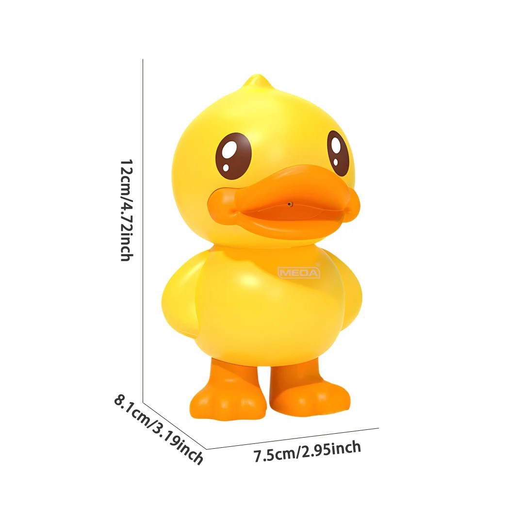 ليتل الأصفر بطة سحب نمط مدفع المياه حمام لعبة الكرتون بندقية رذاذ دش لعبة حمام السباحة الصيف على ظهره مدفع المياه لعبة الشاطئ