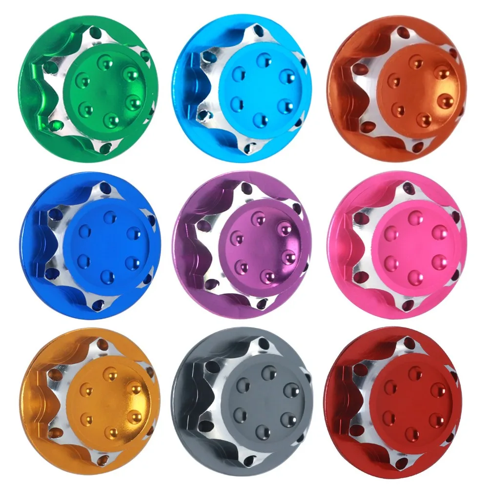 

4pcs/lot Aluminium Wheel Hub Cover Antidust Cover 17mm HEX Nut For 1/8 RC 1:8 Model Car Anti-skid Wheel Cover