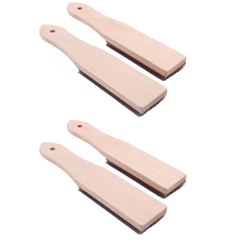 

File Card Brush Steel Card File Brush Cleaner Remove Chip Metal Bits Cleaning 8.26 Inch Length, 4 Pieces-ABRO