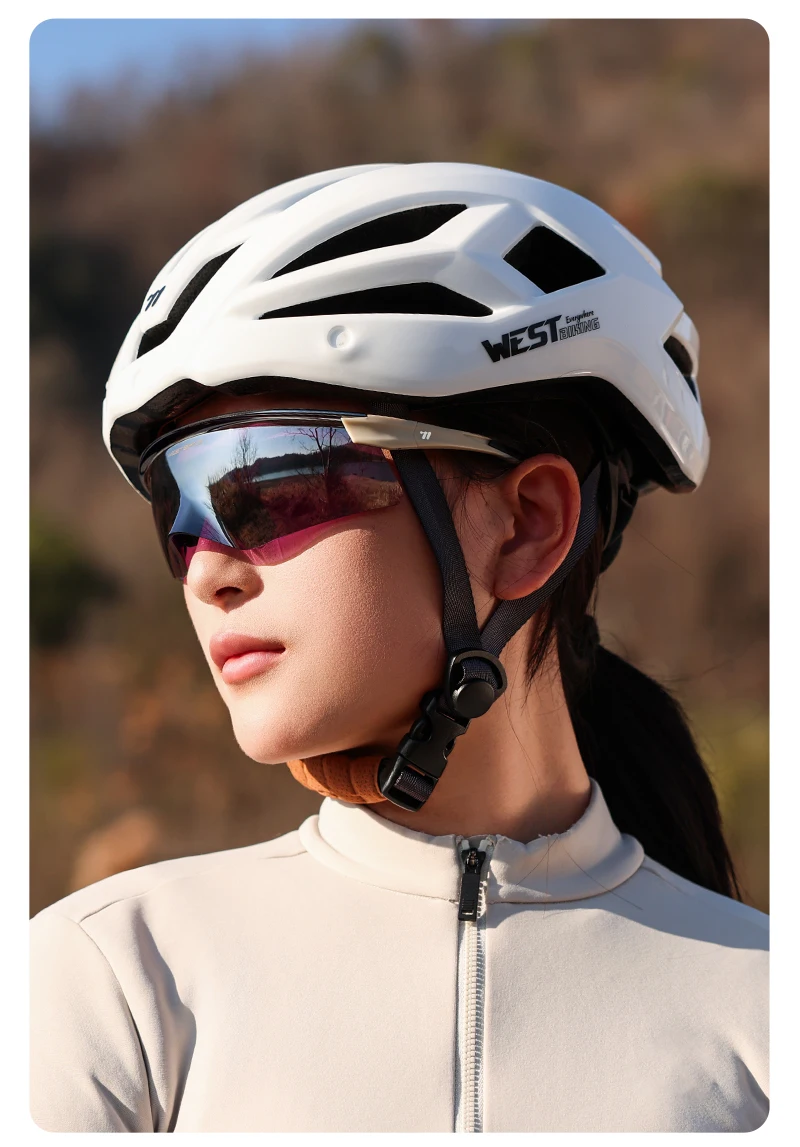 WEST BIKING Aero Beak Fahrradbrille HD-Beschichtung TR90-Rahmen Winddichte Fahrradsonnenbrille UV400-Schutz für Rennrad MTB Laufen – Detail 25