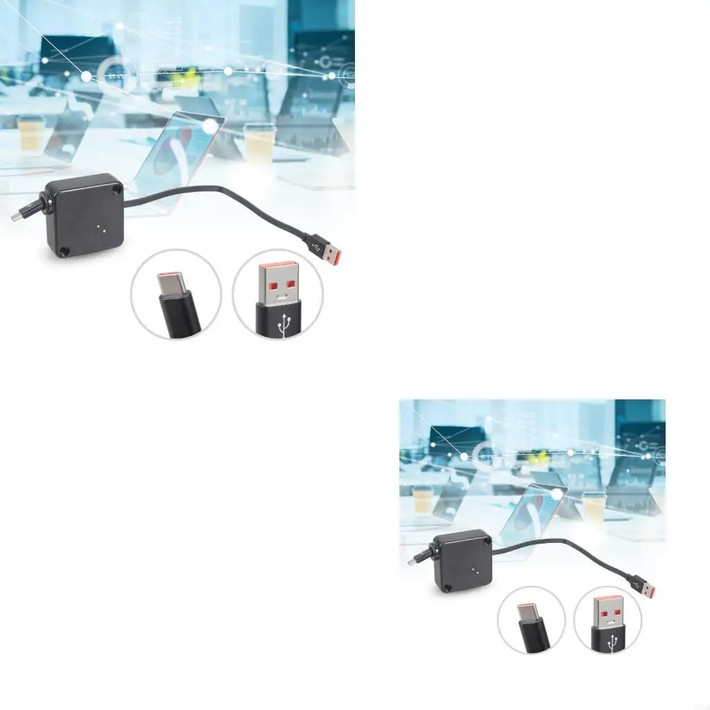 RETRAÇÃO AUTOMAL USB C 480 MBPS VELOCIDADE 60W CAV