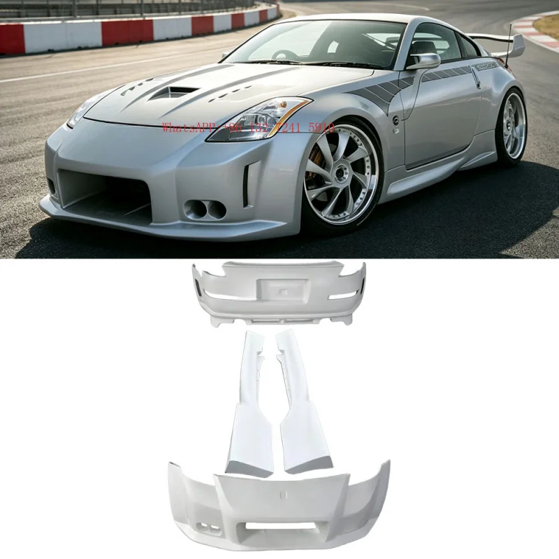 Fit For Fiberglass Full Widebody Kit Bumpers