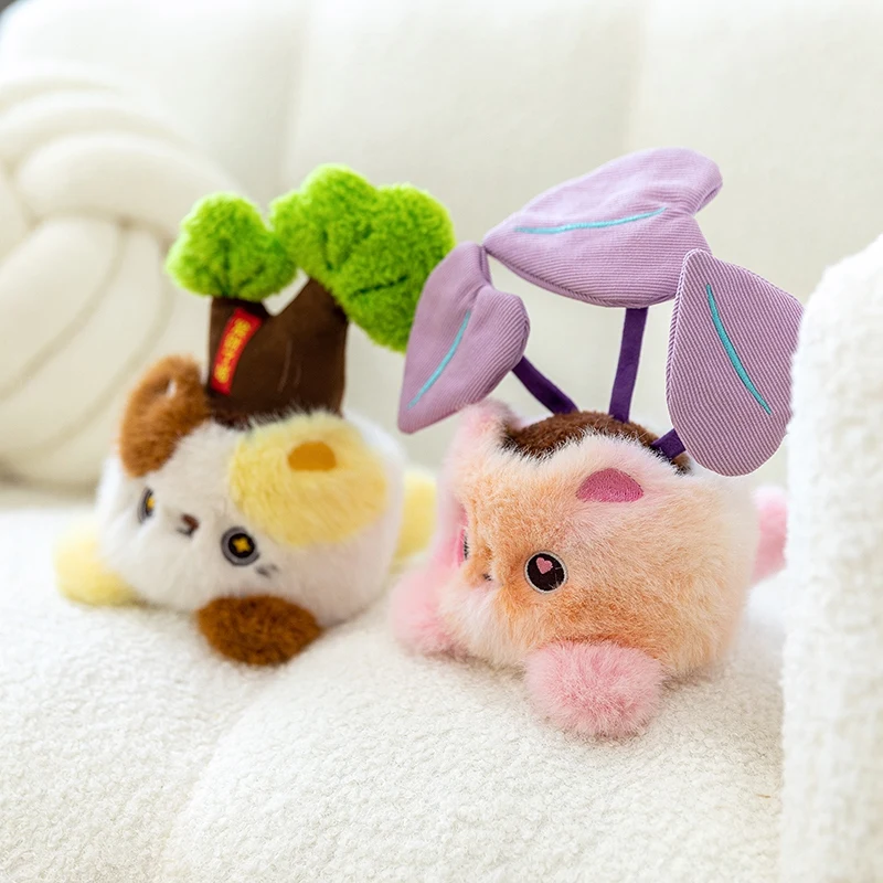 Planta de maceta caliente, juguetes de peluche suaves, decoración del hogar, amor, gato, animales, muñecas, Cactus, árbol de dinero, girasol rico, decoración de regalo para niñas y niños