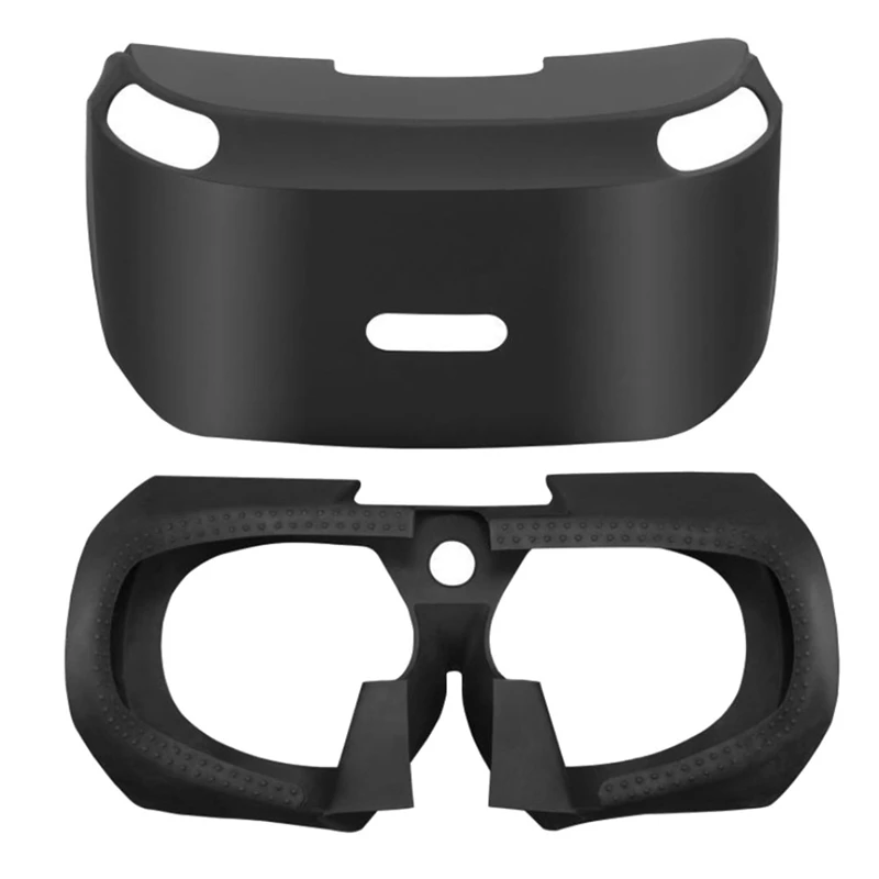 

for Sony PS VR1 3D Viewing Glass Protective Case Black Anti-slip Silicone Skin for PS4 VR PSVR Headset Cover for PlayStation VR1