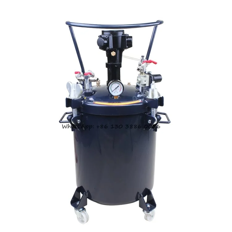 40L Stainless Steel High Pressure Automatic Paint Mixing Tank Large Volume Spray Painting Machine Air Pressure Pot Paint Sprayer