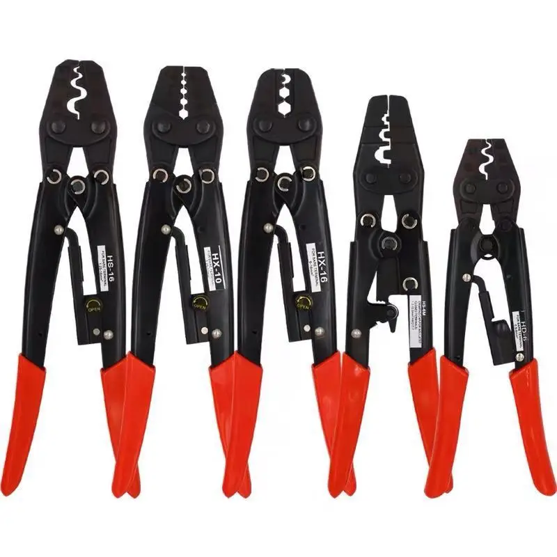 Non-Insulated Terminals Crimper 1.25-38mm Easy Crimp Pliers Wire Connector Electrician Tool Brass & Copper SNB RNB SC UT OT