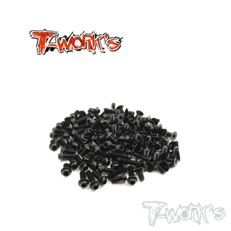 Original T works ASSU-BD716-BK 7075-T6 Black Screw set(UFO Head) 80pcs.(Yokomo BD7 2016) Rc part