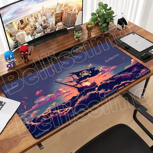 Imagen 2 del producto Alfombrilla de ratón para juegos Anime One Piece Gamer teclado alfombrilla de ratón velocidad XXL goma dibujos animados grande Motbook ordenador PC accesorio alfombrilla de ratón