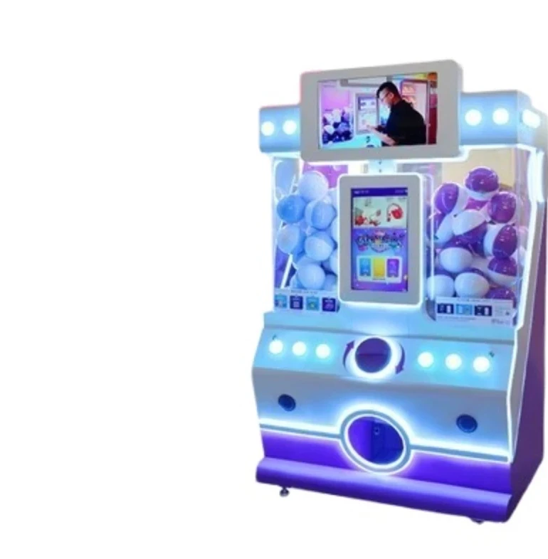 Spiral egg twisting machine, self-service vending machine, coin machine, amusement machine