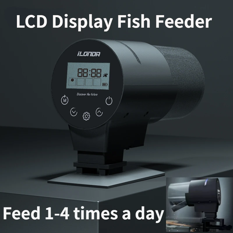 

Automatic Fish Feeder Digital Display Intelligent Timing Feeder Fish Tank Fish Digital Display Feeder