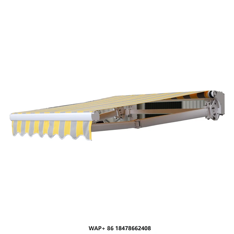 

Folding Telescopic Electric Awning Canopy UV-Resistant Acrylic Sail Remote Control Customizable Size for Patio Outdoor Use