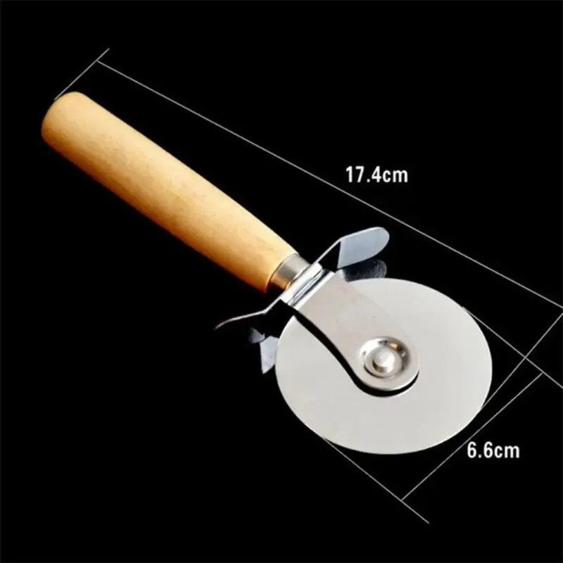 Stainless Steel Pizza Slicer round Pizza Wheel with Non-slip Handle Pastry Cutter Roller Dough Divider Kitchen Cutting Machine