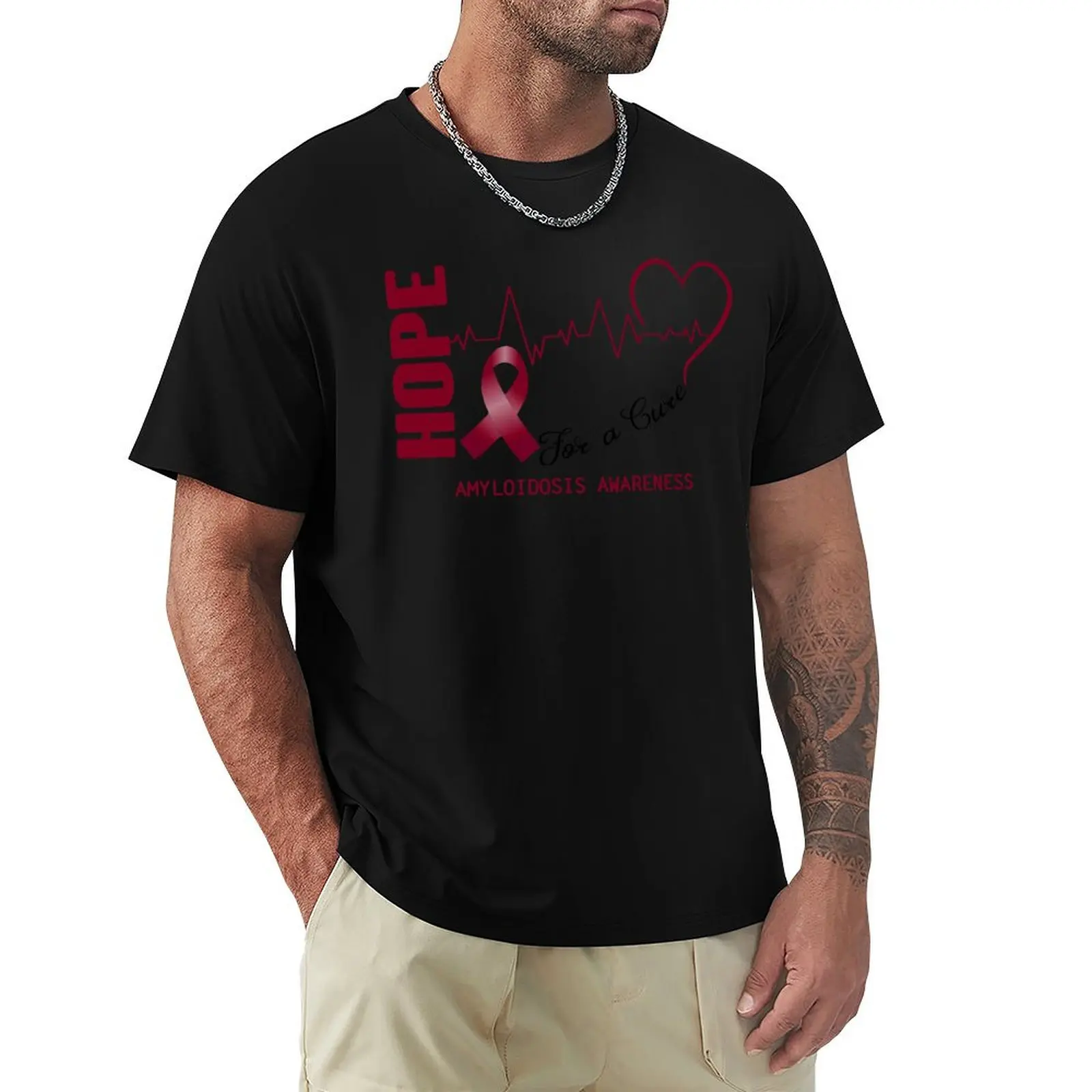 

Hope For A Cure Amyloidosis Awareness T-Shirt new edition custom t-shirts anime t shirts men t shirt