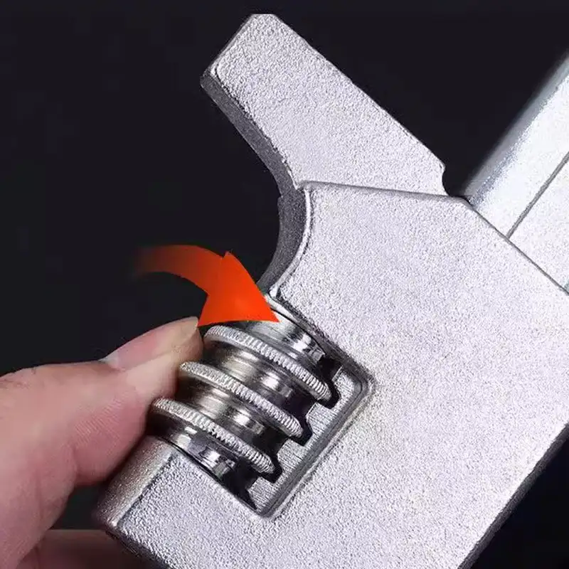 Imagem -03 - F-tipo Ajustável Chave de Ângulo Direito Universal Chave Ratchet Torque Chave de Tubulação Ferramentas Manuais Reparação do Encanamento Versátil