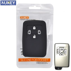 For Toyota Estima Alphard Vellfire Silicone Remote Key Case Fob Shell Cover Skin Holder 4 Button