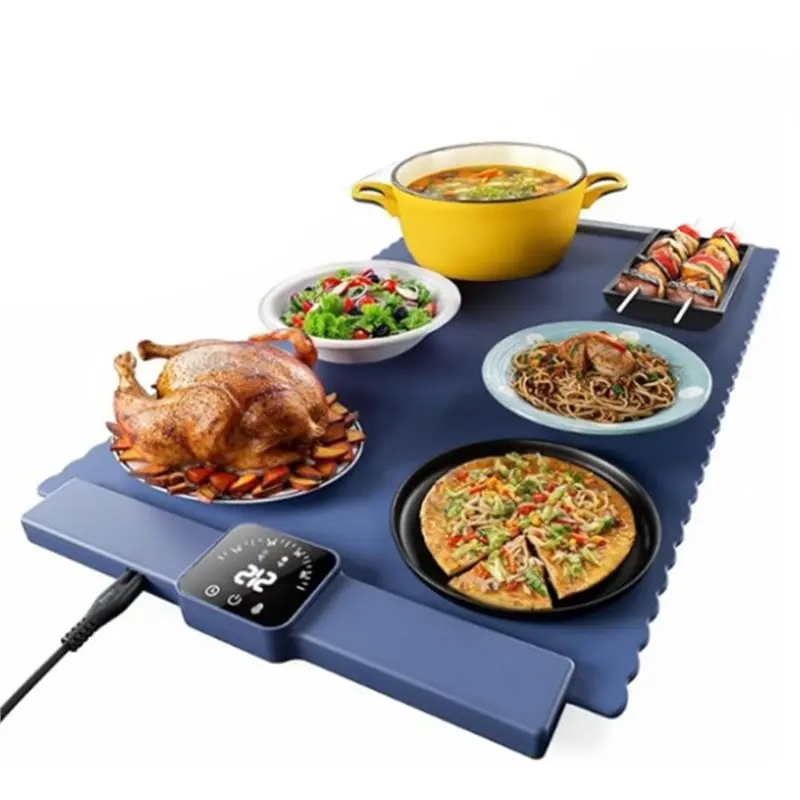 ABUG-With 5 Temperature Settings Silicone Warming Mat For Buffet, Party & Home US Plug