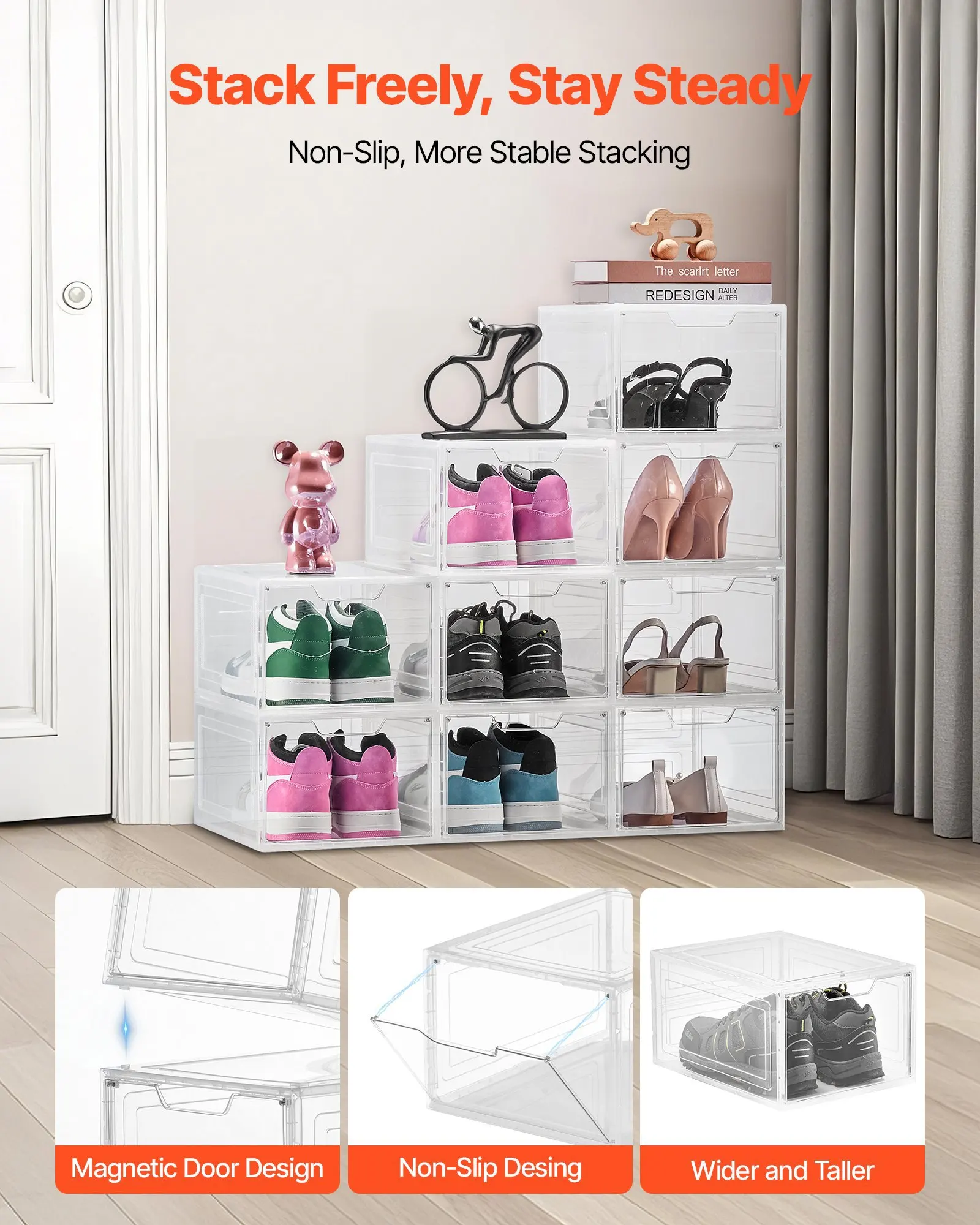 Shoe Storage Boxes,…