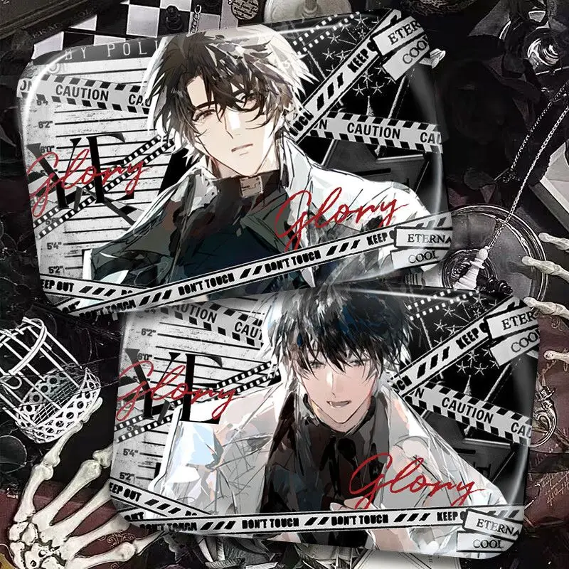 

Novel with omniscient reader perspective, square-shaped "Bite" badge, "Grain" brooch