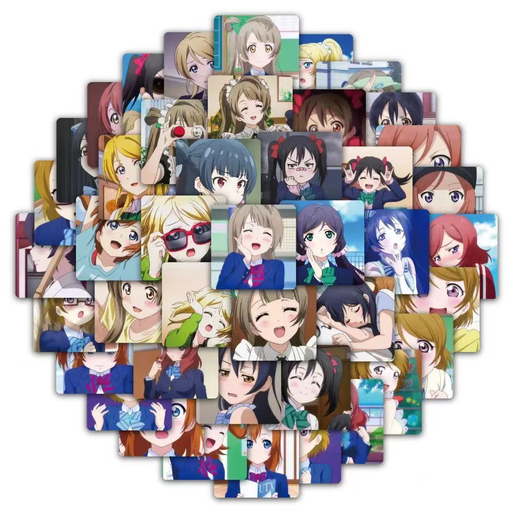 Pegatinas de Anime para niรฑas, 10/30/59 piezas, Kousaka, Honoka, Minami, Kotori, Ayase, Eli, Tojo, Nozomi, Sonoda, Umi, Nishikino, Maki
