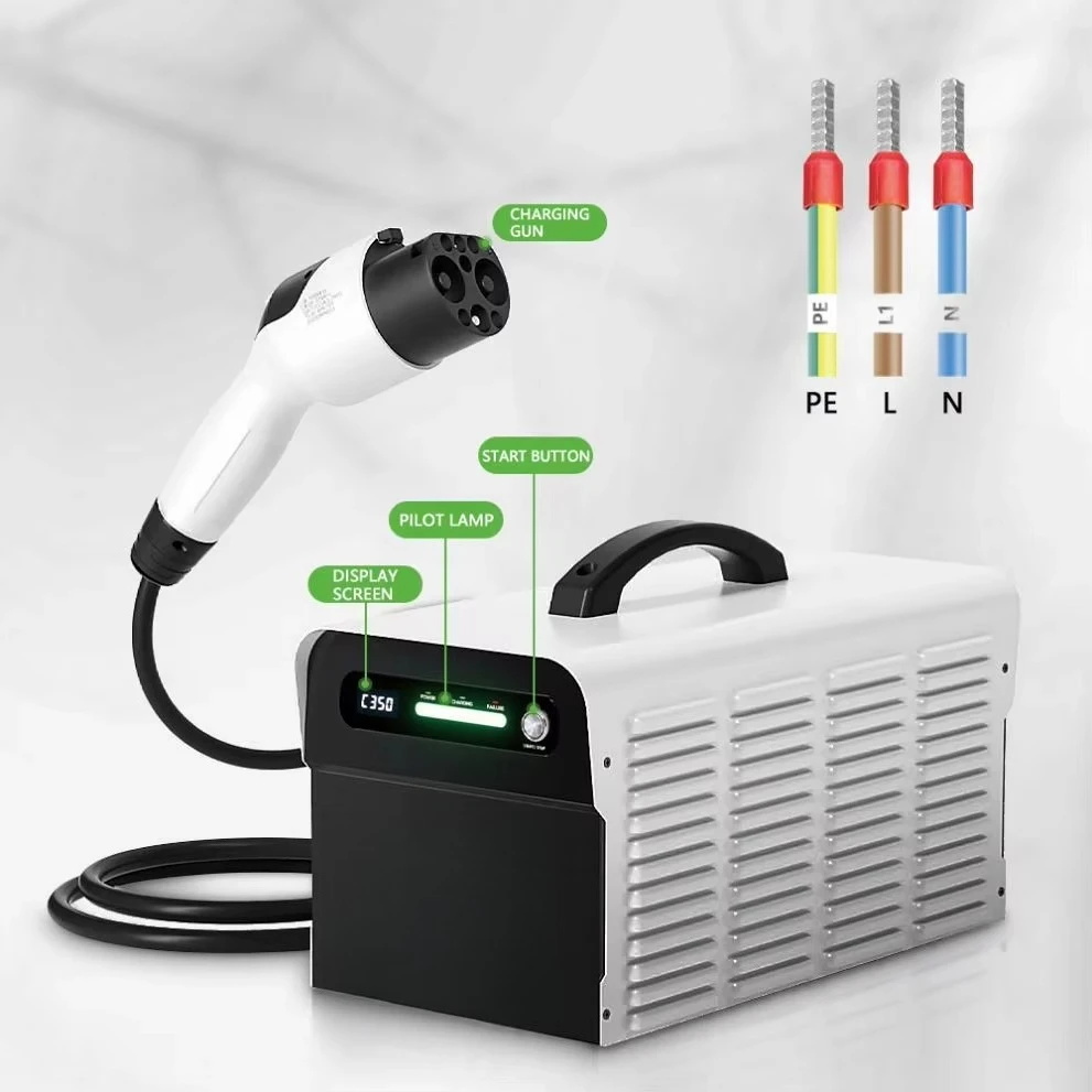 New 20A 220V Wifi 7kW DC EV Mobile Charging Station Home Fast Charger Portable
