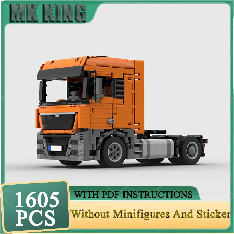 

Urban Truck Model Moc Building Block MAN TGX Truck Modular Building Model Technology Brick DIY Car Assembly Toy Holiday Gifts