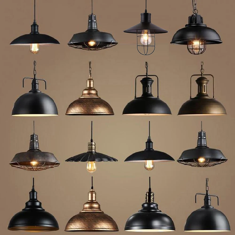 

Vintage Pendant Light Retro Loft Chandelier Pendant Lamp E27 Industrial Hanging Lights LED Edison Home Lighting for Living Room