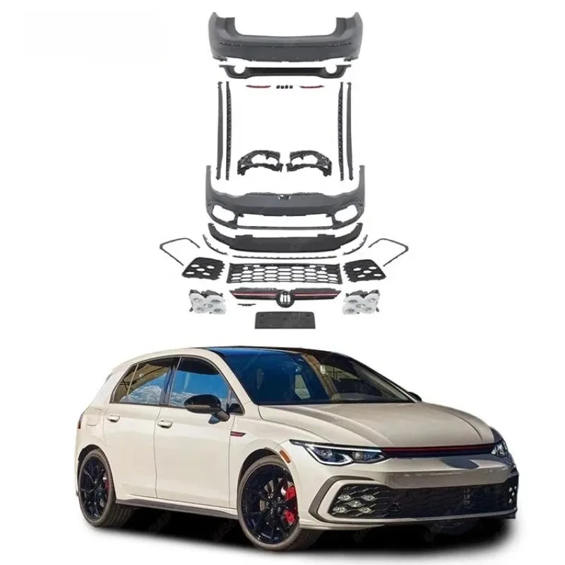 

Комплект кузова для s 8. Обновление в стиле GTI с передним бампером. Задние боковые юбки. Гриль.