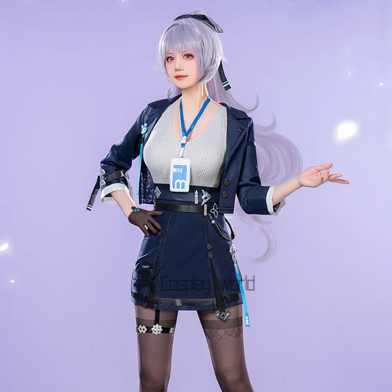 

Anime Game Honkai Impact Cosplay Costume Bronya Zaychik‌‌ Suit Short Jacket Dress Vest Uniform Halloween Carnival Clothes