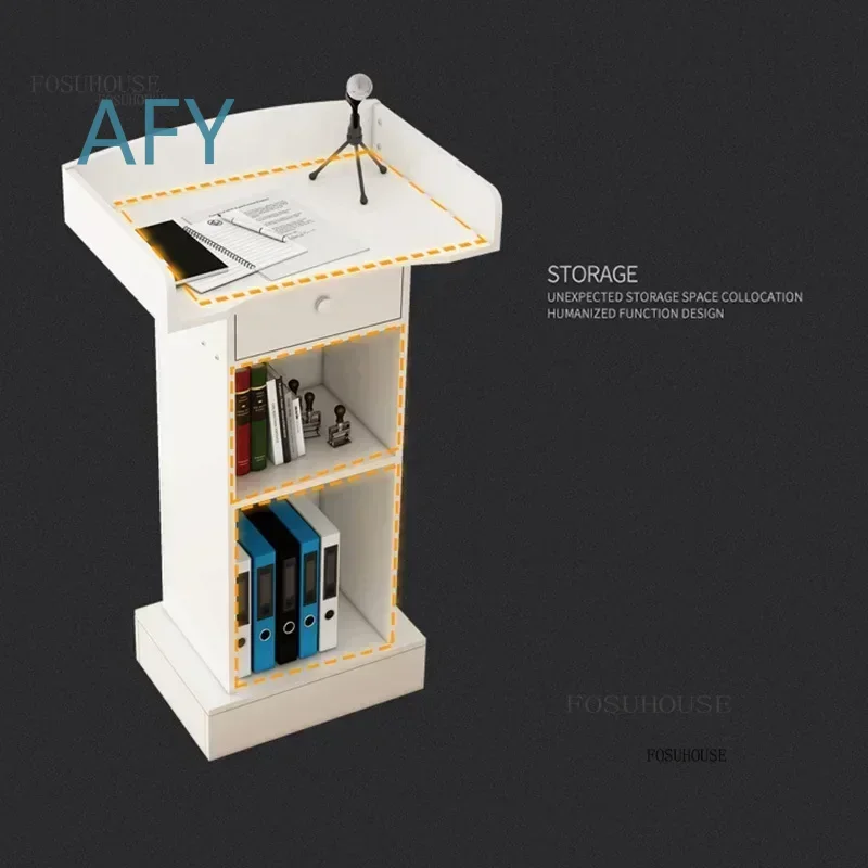 for Hotel Lobby Reception Desk for Guest Check-in for Shopping Mall Guide for Emcee Podium for Speech Stand for Teacher