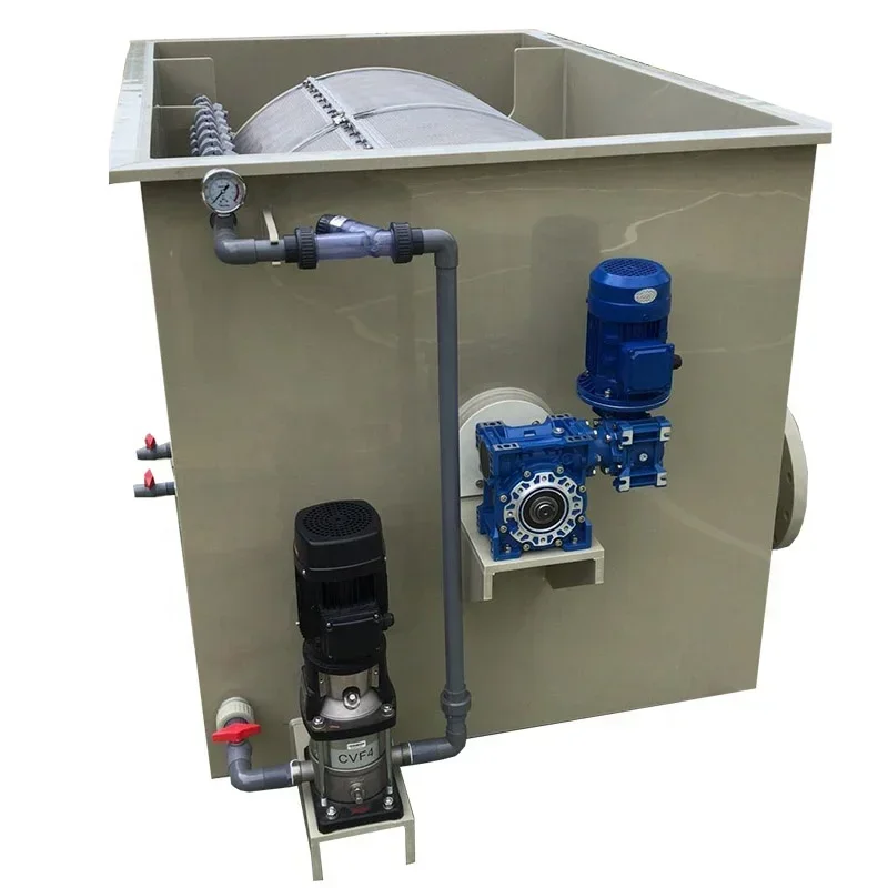 Hot selling Drum Filter Aquaculture Equipment Pipe 1 Set Sea Water, Fresh Water Reference Manual Operation Accept 9001 0.55kw
