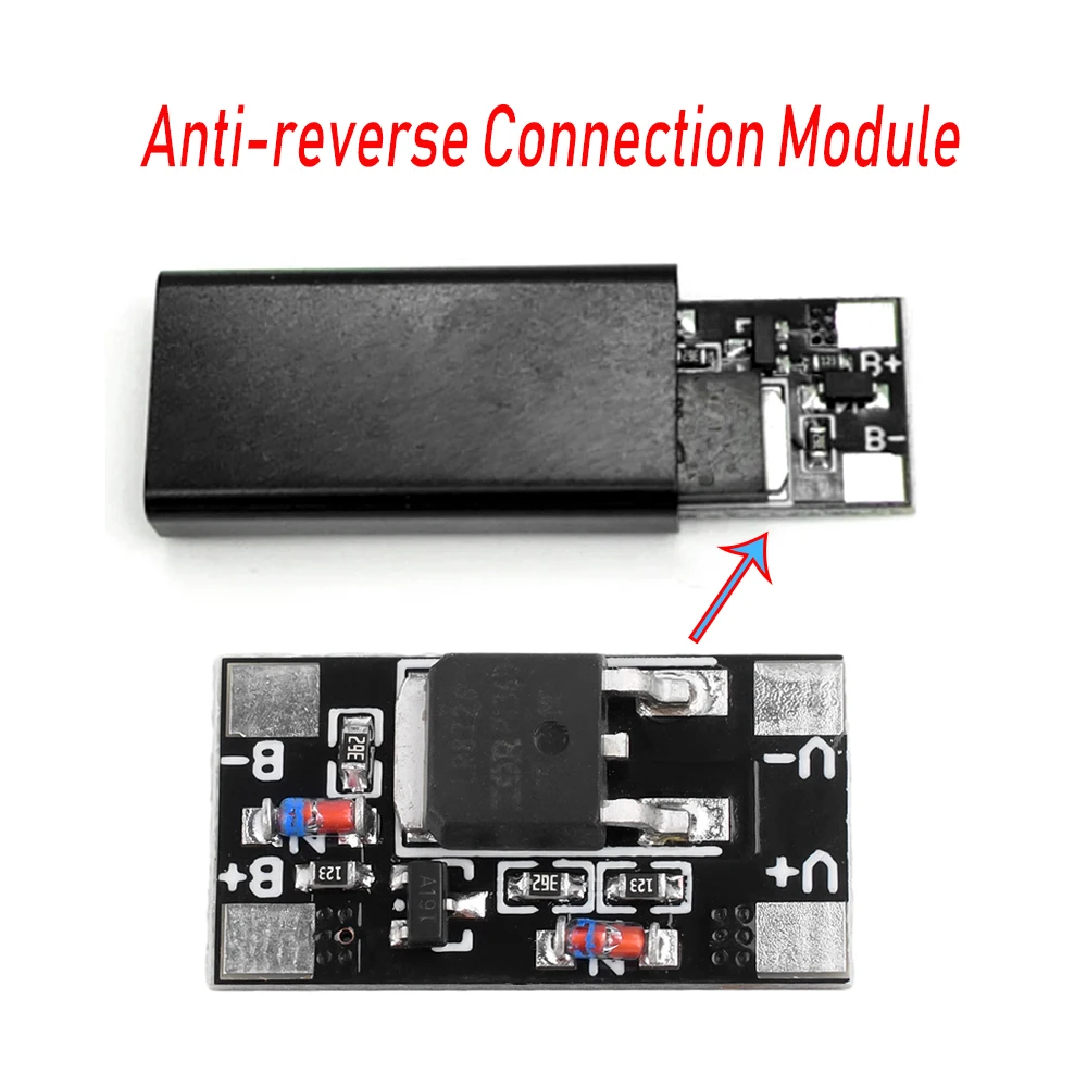 3V-28V Anti-reverse Connection Module 12A Battery Capacitor Positive and Negative Reverse Connection Protection Board