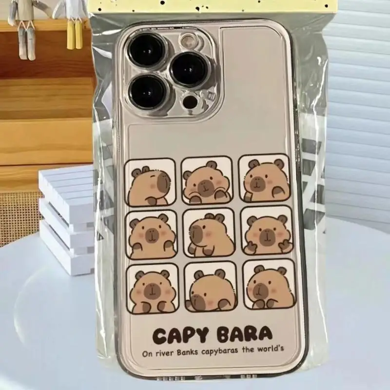 Cute Capybara Case for OPPO Reno 10 11 5G 10 Pro Plus 11F 6 8 Pro 5 6 Lite 7 4G 8T 4 5F 7Z 8Z 5Z 6Z A58 A78 A79 A98 5G TPU Cover