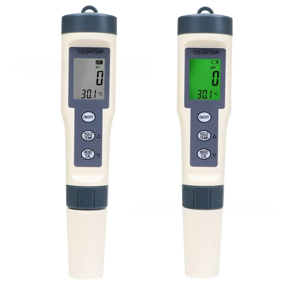 3 in 1 Water Quality Test Pen Backlit Display Multi-Parameter Digital Water Quality Monitor High Accuracy Water Quality Analyzer