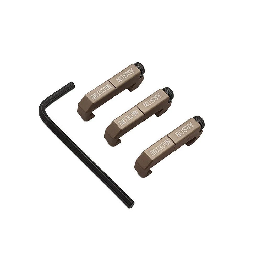 3Pcs M-LOK Cable Management Kit CNC Aluminum Wire Clips for Tactical Flashlight Laser Remote Switch