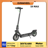 isinwheel S9 Max Electric Scooter 500W Motor Adult E-Scooter 36V 10.4Ah Battery 10 Inch Tire City Escooter