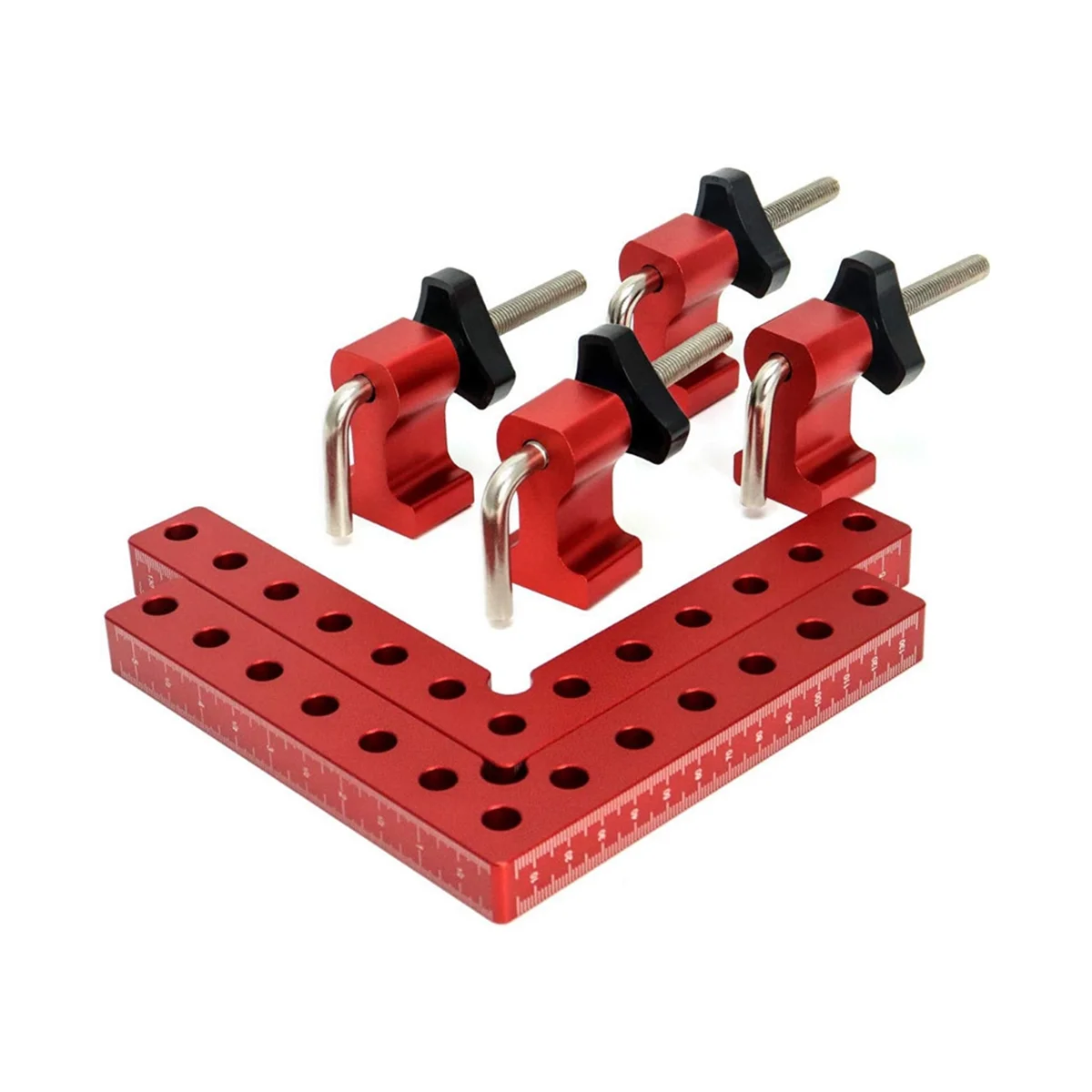 2 PACK Positioning Squares Right Angle Clamping 5.5X5.5inch Woodworking Carpenter L-Type Corner Clamping Tool