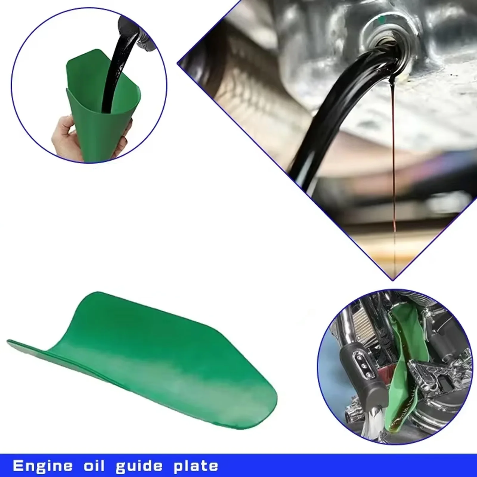 Flexible Draining Tool Foldable Car Funnel Oil Guide Plate Motorcycle Truck Auto Engine Oil petrol Filling Tools Accessories