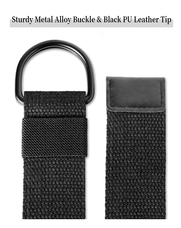 Maikun 2PCS Men Belt Double Ring Buckle Waistband Casual Canvas Belts Belt For Men